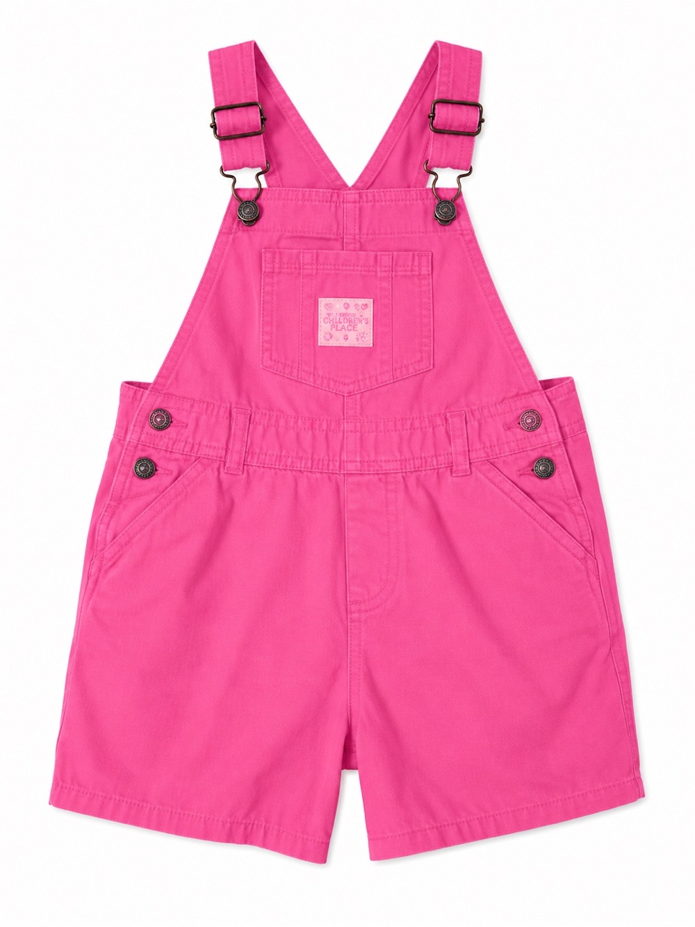 The children's place pink overall suspenders